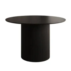 Meubella - Modena - Eetkamertafel - Zwart - 120x120x76 cm