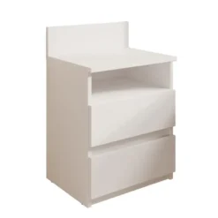 Meubella - Nachtkastje Masuka - Wit - 40 cm