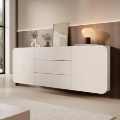 Meubella - Renalto - Dressoir - Beige - 180x36x70 cm