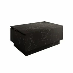 Meubella - Salontafel Micha - Zwart marmerlook - 90 cm