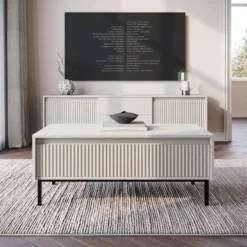 Meubella - Salontafel Orvana - Beige - 100 cm