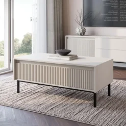 Meubella - Salontafel Orvana - Beige - 100 cm