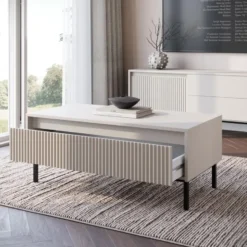Meubella - Salontafel Orvana - Beige - 100 cm