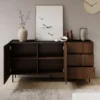Meubella - Tahiti - Dressoir - Donker eiken - 160 cm