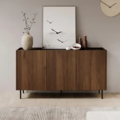 Meubella - Tahiti - Dressoir - Donker eiken - 144 cm