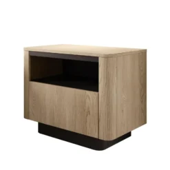 Meubella - Taywan - Nachtkastje - Eiken - 63 cm