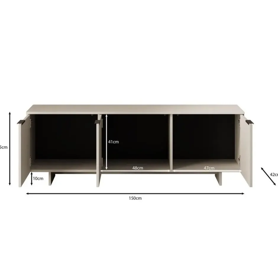 Meubella - TV-Meubel Ankara - Beige - 150 cm