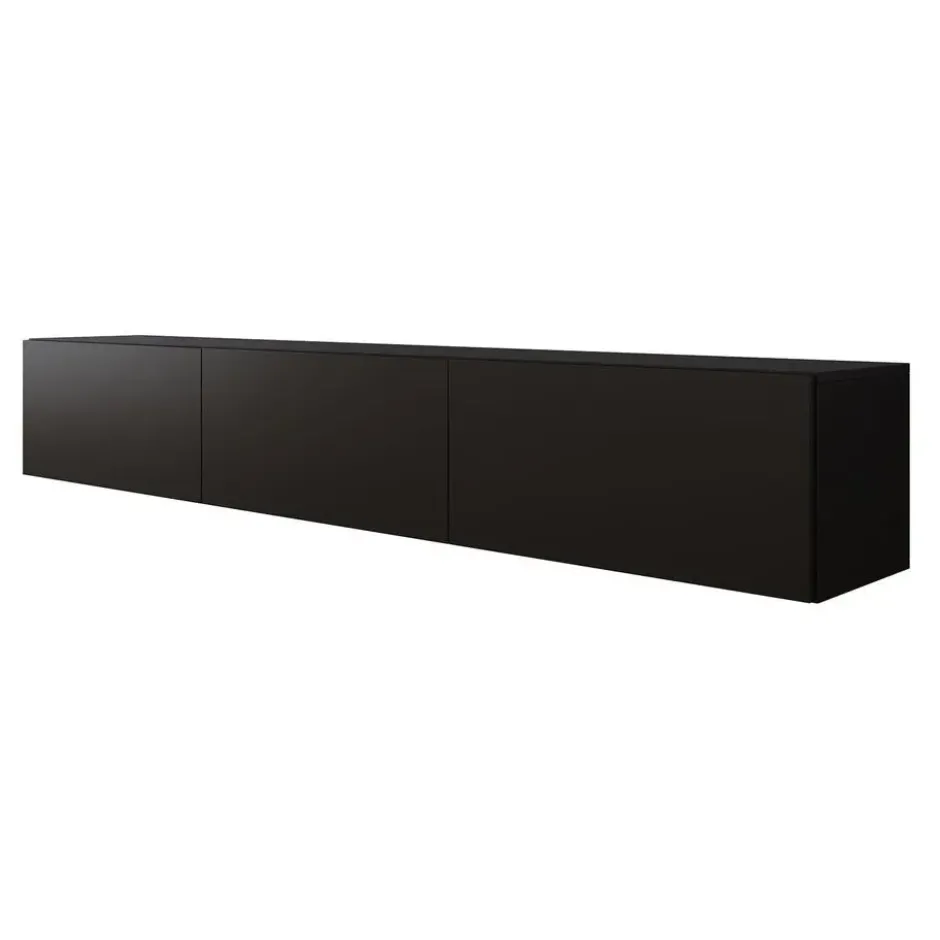 Meubella - TV-Meubel Bonzo - Mat Zwart - 180 cm