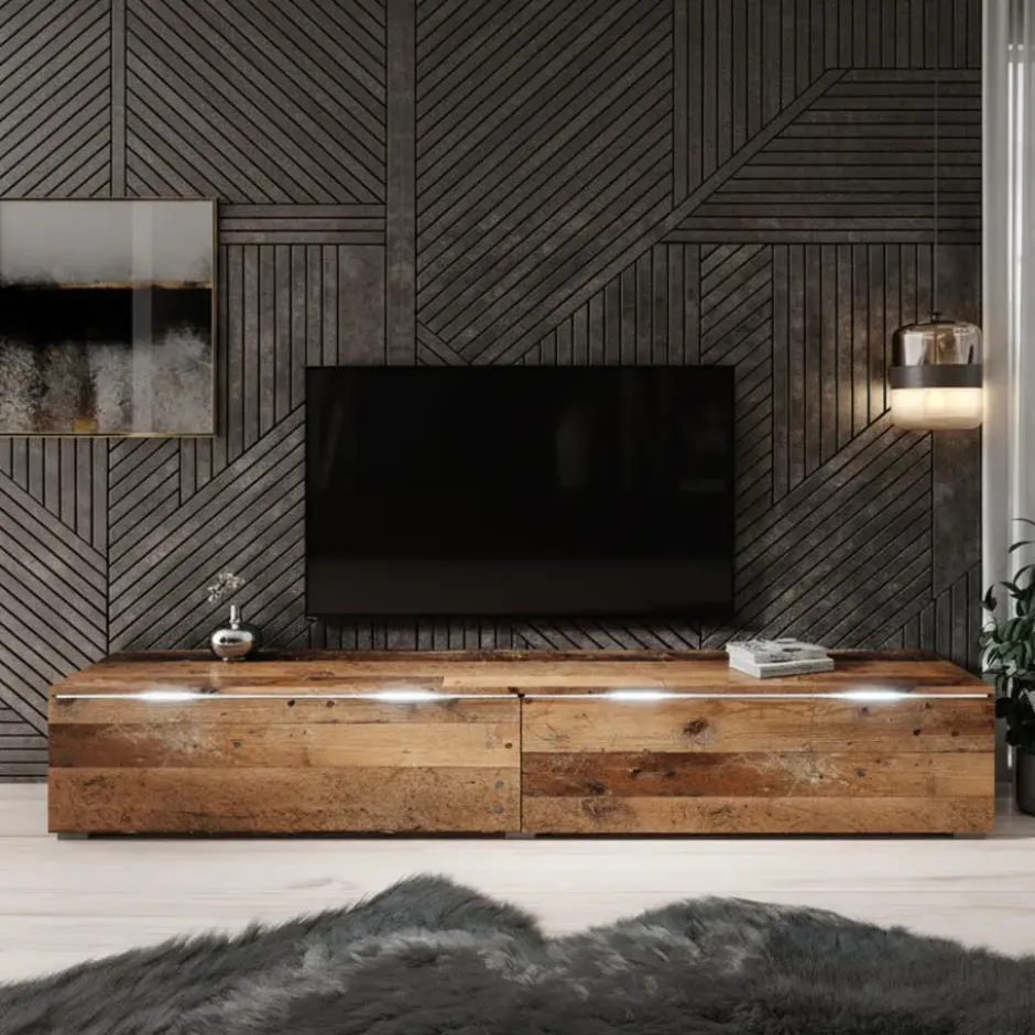 Meubella - TV-Meubel Dixon - Old wood - 180 cm
