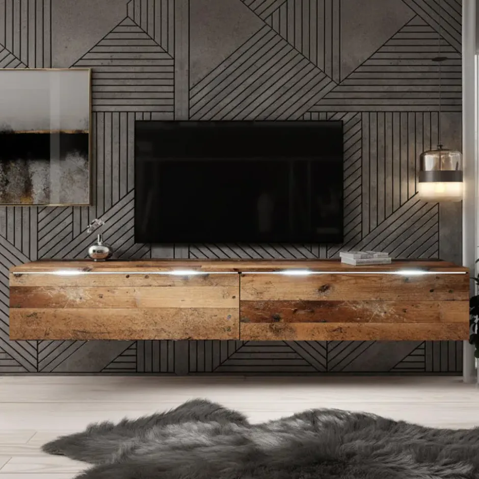 Meubella - TV-Meubel Dixon - Old wood - 180 cm
