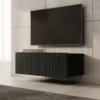 Meubella - TV-Meubel Kenderes - Zwart - 100 cm