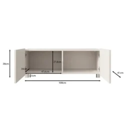Meubella - TV-Meubel Kenderes - Zwart - 100 cm