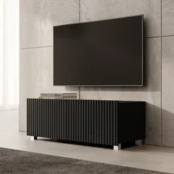 Meubella - TV-Meubel Kenderes - Zwart - 100 cm