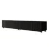 Meubella - TV-Meubel Kenderes - Zwart - 200 cm
