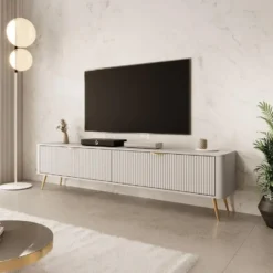 Meubella - TV-Meubel Lima - Beige - 200 cm
