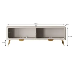 Meubella - TV-Meubel Lima - Beige - 163 cm