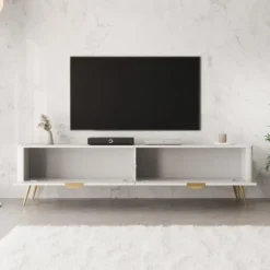 Meubella - TV-Meubel Lima - Wit - 200 cm