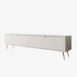 Meubella - TV-Meubel Lima - Wit - 200 cm