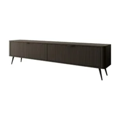 Meubella - TV-Meubel Lima - Zwart - 200 cm
