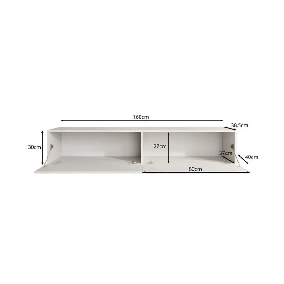 Meubella - TV-Meubel Palm - Beige - 160 cm