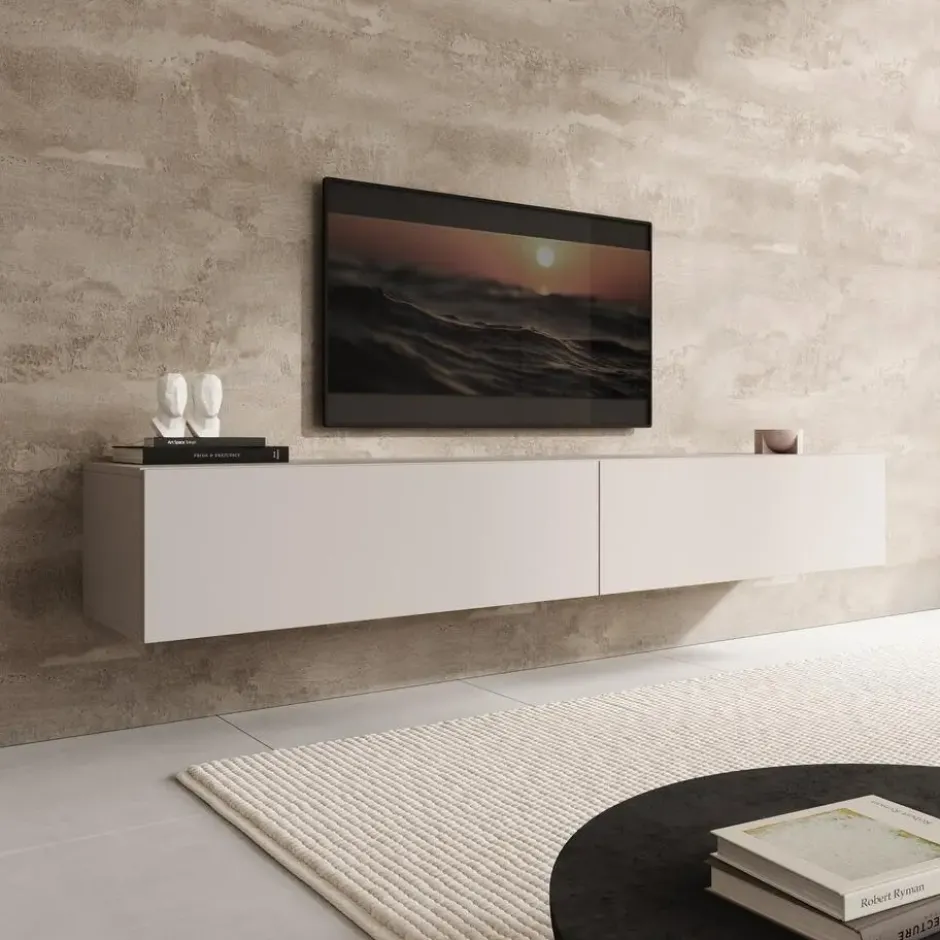 Meubella - TV-Meubel Palm - Beige - 200 cm