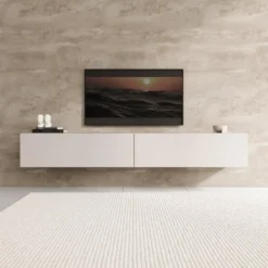 Meubella - TV-Meubel Palm - Beige - 200 cm