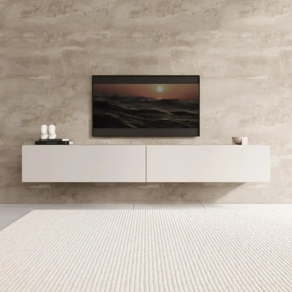 Meubella - TV-Meubel Palm - Beige - 200 cm