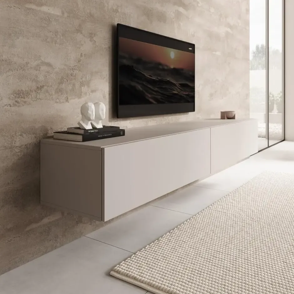 Meubella - TV-Meubel Palm - Beige - 200 cm