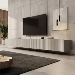 Meubella - TV-Meubel Pepinos - Beige - 300 cm