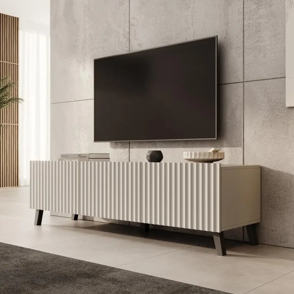 Meubella - TV-Meubel Pepinos 2 - Beige - 150 cm