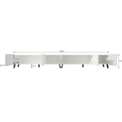 Meubella - TV-Meubel Pepinos 2 - Eiken - 300 cm