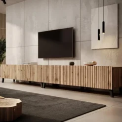 Meubella - TV-Meubel Pepinos 2 - Eiken - 300 cm