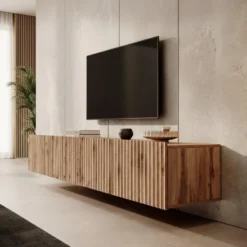 Meubella - TV-Meubel Pepinos - Eiken - 200 cm