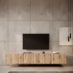 Meubella - TV-Meubel Pepinos - Eiken - 200 cm