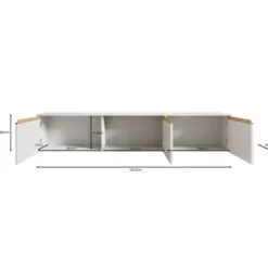 Meubella - TV-Meubel Remy - Beige - 182 cm