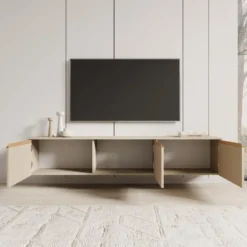 Meubella - TV-Meubel Remy - Beige - 182 cm
