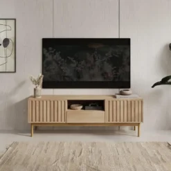 Meubella - TV-Meubel Storm - Eiken - 159 cm