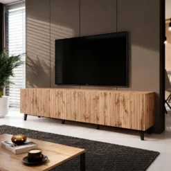 Meubella - TV-Meubel Vintar - Eiken - 200 cm