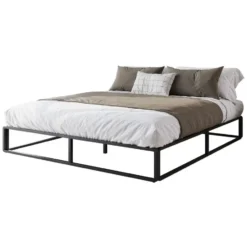 Meubella - Tweepersoonsbed Andrea - Zwart - 180x200 cm