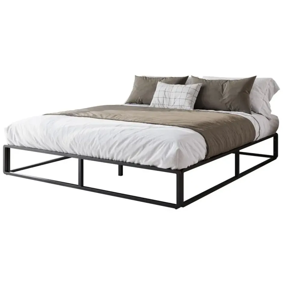 Meubella - Tweepersoonsbed Andrea - Zwart - 180x200 cm