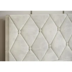 Meubella - Tweepersoonsbed Hernandez - Beige 160x200 cm - Met gaslift