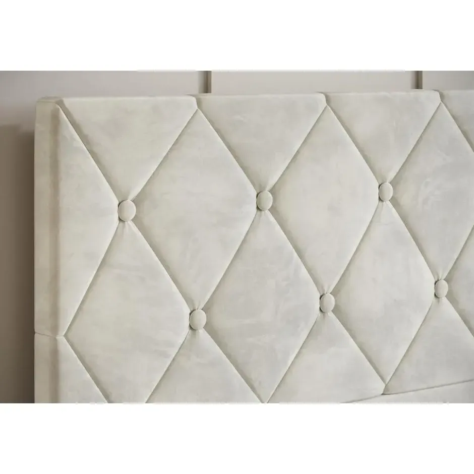 Meubella - Tweepersoonsbed Hernandez - Beige 140x200 cm - Met gaslift