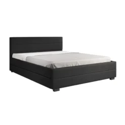 Meubella - Tweepersoonsbed Loox - Zwart - 160x200 cm