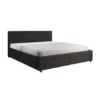 Meubella - Tweepersoonsbed Suente - Zwart - 180x200 cm