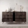 Meubella - Victoria - Ladekast - Donker eiken - 163x38x81 cm