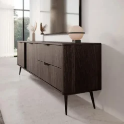 Meubella - Victoria - TV-Meubel - Donker eiken - 195 cm