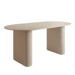 Meubella - Viento - Eetkamertafel - Wit - 180x90x76 cm