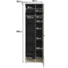 Meubella - Vitrinekast Sekai - Beige - 55 cm