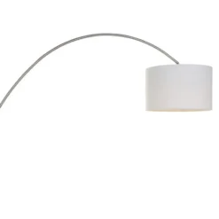 Mexlite Vloerlamp solva - mat chroom - 170x180 cm