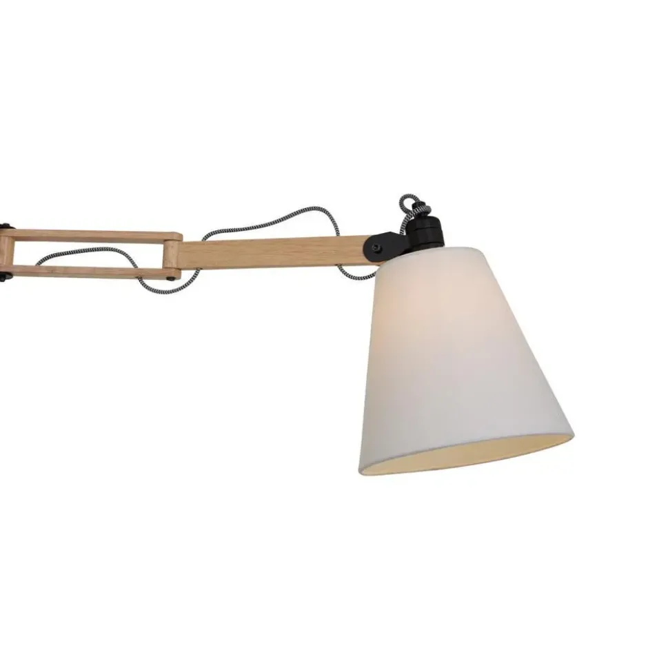 Mexlite Wandlamp dion - beuken - 55x24 cm